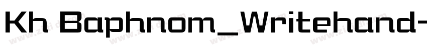Kh Baphnom_Writehand字体转换